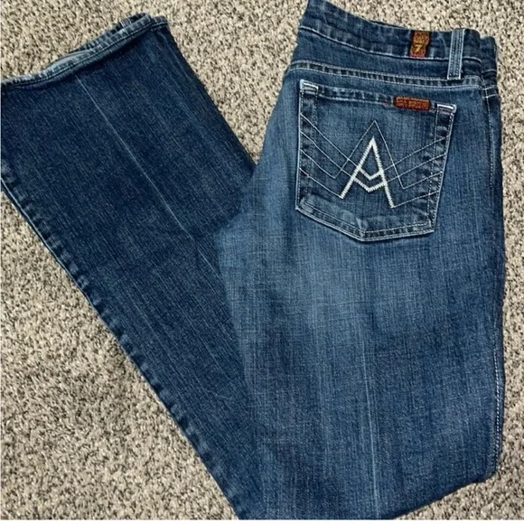 7 for all mankind - bootcut jeans - 27 - Picture 1 of 6